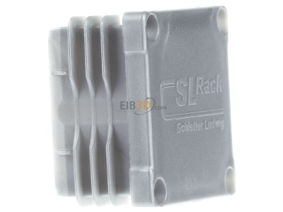 Ansicht links SL Rack 94640-06 Kunststoff-Endkappe RAIL 40, grau 