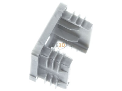 Ansicht oben rechts SL Rack 94640-06 Kunststoff-Endkappe RAIL 40, grau 