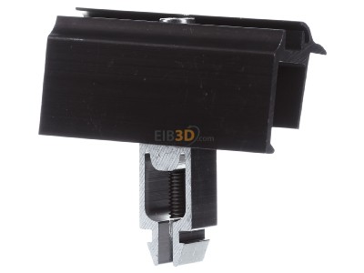 Frontansicht SL Rack 96112-00 Endklemme Vario sw eloxiert 