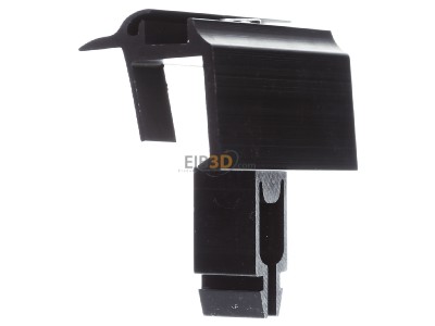 Ansicht links SL Rack 96112-00 Endklemme Vario sw eloxiert 