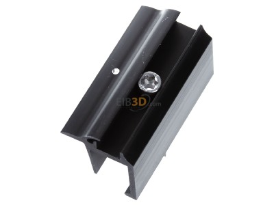Ansicht oben links SL Rack 96112-00 Endklemme Vario sw eloxiert 