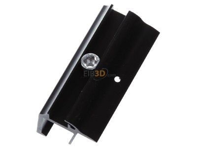 Ansicht oben rechts SL Rack 96112-00 Endklemme Vario sw eloxiert 