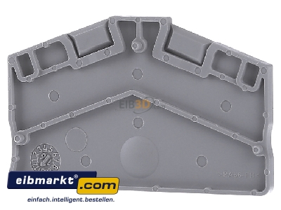 Front view Phoenix Contact 3214576 End/partition plate for terminal block
