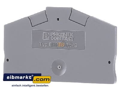 Back view Phoenix Contact 3214576 End/partition plate for terminal block
