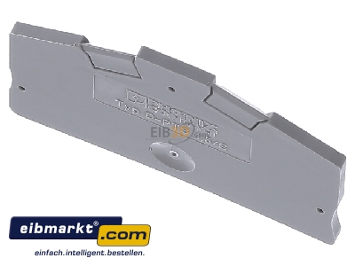 Top rear view Phoenix Contact 3214576 End/partition plate for terminal block
