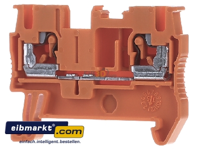 Frontansicht Phoenix Contact PT 2,5 OG Durchgangsklemme 0,08-4qmm,orange 