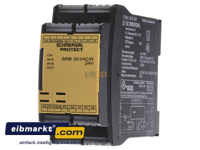 Frontansicht Schmersal 101190594 berwachungsschaltgert SRB301HC/R-24V