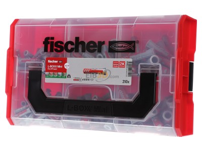 Frontansicht Fischer DE 535968 FIXtainer DUOPOWER 210-tlg 