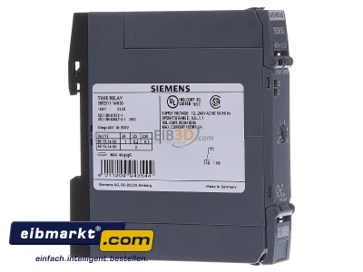 View on the left Siemens Indus.Sector 3RP2511-1AW30 Timer relay 0,5...10s AC 12...240V 
