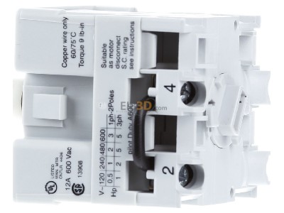 Ansicht rechts Rockwell 194L-E12-2501 UMSCHALTER 1/2,12A,1P 