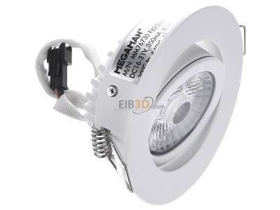 Ansicht oben links IDV MM 76730 LED-Einbaudownlight 2800K 36IP44 dim ws 