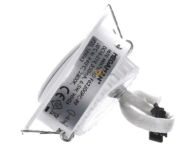 Ansicht oben rechts IDV MM 76730 LED-Einbaudownlight 2800K 36IP44 dim ws 