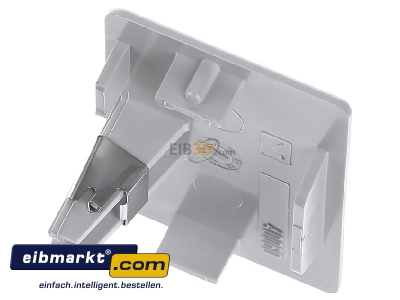 Top rear view OBO Bettermann WDK HE40060LGR End cap for installation duct 60x40mm
