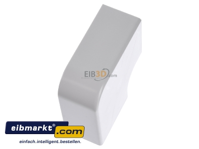 Ansicht oben links OBO Bettermann WDK HF40060RW Flachwinkelhaube 40x60mm 
