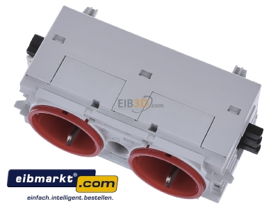 Ansicht oben vorne Tehalit GS2000 vrt Steckdose 2-fach rt C-Profil 