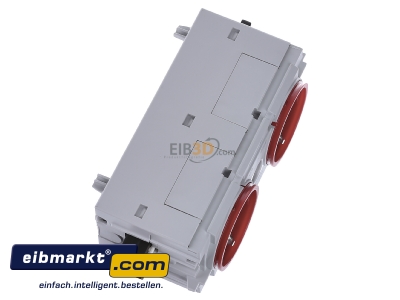 Ansicht oben links Tehalit GS2000 vrt Steckdose 2-fach rt C-Profil 