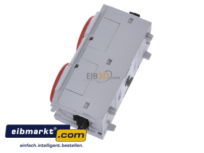Ansicht oben rechts Tehalit GS2000 vrt Steckdose 2-fach rt C-Profil 