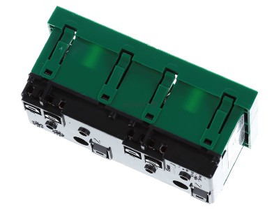Top rear view OBO STD-D3S MZGN2 Socket outlet protective contact green 
