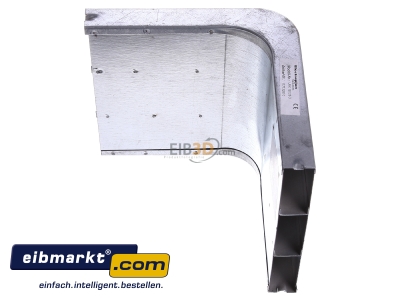 View top right Tehalit UKK190283 Vertical bend for underfloor duct 190mm
