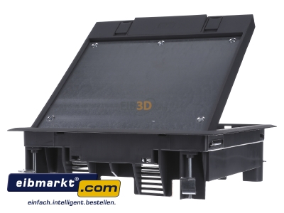 Back view OBO Bettermann GES4-2U10T 7011 Installation box for underfloor duct
