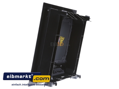 View on the right OBO Bettermann GES4-2U10T 9011 Installation box for underfloor duct
