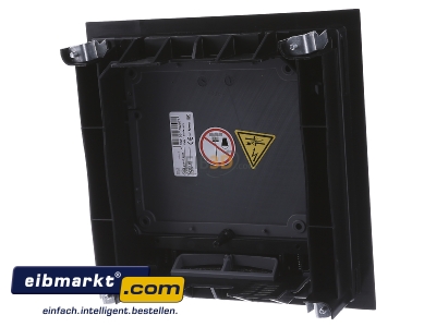 Back view OBO Bettermann GES4-2U10T 9011 Installation box for underfloor duct
