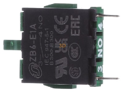 Ansicht rechts Schneider Electric ZB6E1A Hilfsschalterblock 1S Silberlegierung 