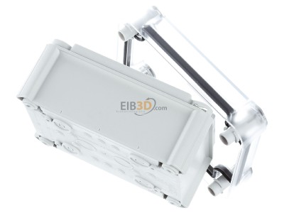 Ansicht oben hinten OBO T 100 OE HD TR Kabelabzweigkasten geschl. m. transp. Deckel 
