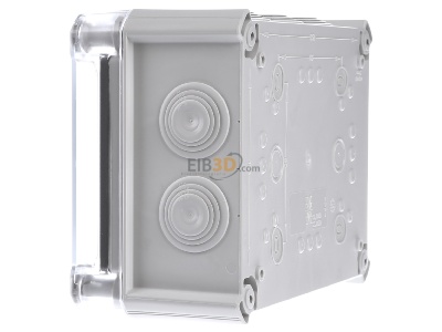 Ansicht rechts OBO T 160 HD TR Kabelabzweigkasten m. transp. Deckel 