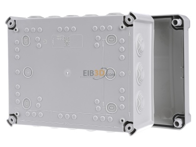 Ansicht hinten OBO T 250 HD LGR Kabelabzweigkasten lichtgrau, m. Deckel 