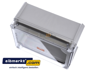 Ansicht oben vorne OBO Bettermann T 250 OE HD TR Kabelabzweigkasten geschl. m. transp. Deckel 