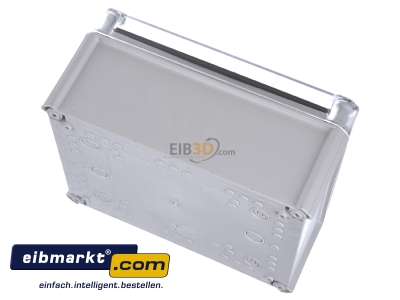 Ansicht oben hinten OBO Bettermann T 250 OE HD TR Kabelabzweigkasten geschl. m. transp. Deckel 