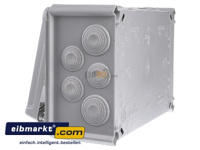 Ansicht rechts OBO Bettermann Vertr 2007718 Kabelabzweigkasten lichtgrau, m. Deckel T 350 HD LGR