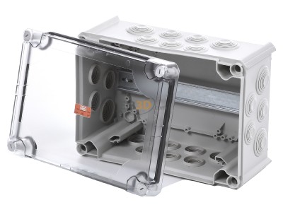 Ansicht oben vorne OBO T 350 HD TR Kabelabzweigkasten m. transp. Deckel 