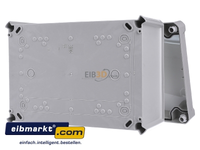 Ansicht hinten OBO Bettermann T 350 OE HD LGR Kabelabzweigkasten geschl. lichtgrau, m. Deckel 