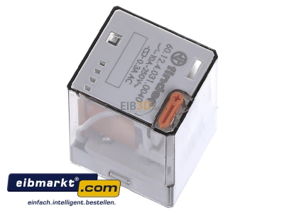 Ansicht oben links Finder 60.12.4.031.0040 Strom-Steckrelais 