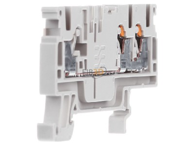Ansicht links Weidm�ller A3C 2.5 Durchgangsklemme 0,14-2,5 qmm, beige 