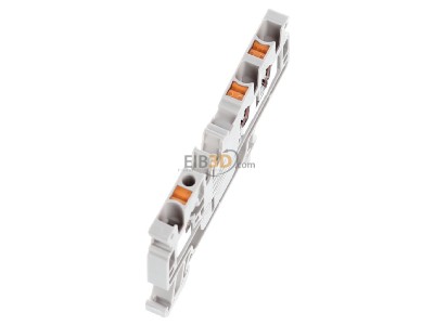 Ansicht oben links Weidm�ller A3C 2.5 Durchgangsklemme 0,14-2,5 qmm, beige 