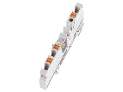 Ansicht oben rechts Weidm�ller A3C 2.5 Durchgangsklemme 0,14-2,5 qmm, beige 