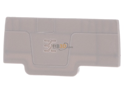 Ansicht hinten Weidmller AEP 3C 2.5 Abschlussplatte beige 
