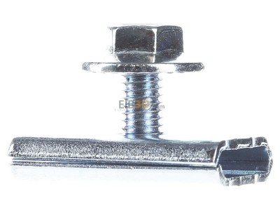 Back view Niedax GRV M6X20 V Length- and angle joint for cable tray 
