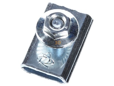View top left Niedax GRV M6X20 V Length- and angle joint for cable tray 
