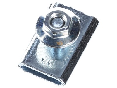 View top right Niedax GRV M6X20 V Length- and angle joint for cable tray 
