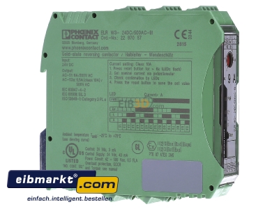 View on the left Phoenix Contact ELR W3-24DC/500AC-9I Solid state relay 3-pole - 
