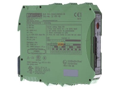 View on the left Phoenix ELRW3-230AC/500AC-9I Solid state relay 3-pole 
