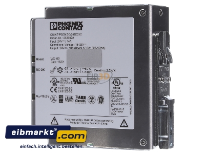View on the right Phoenix Contact 2320092 DC-power supply
