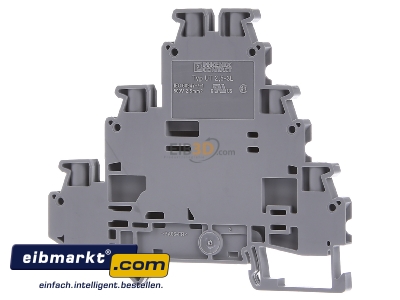 Back view Phoenix Contact UT 2,5-3L Feed-through terminal block 5,2mm 24A 
