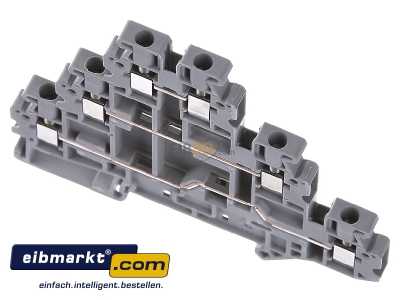 View up front Phoenix Contact UT 2,5-3L Feed-through terminal block 5,2mm 24A 
