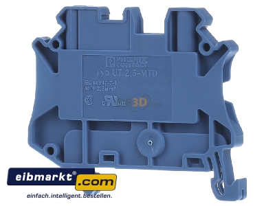 Ansicht hinten Phoenix Contact UT 2,5-MTD BU Universalklemme 