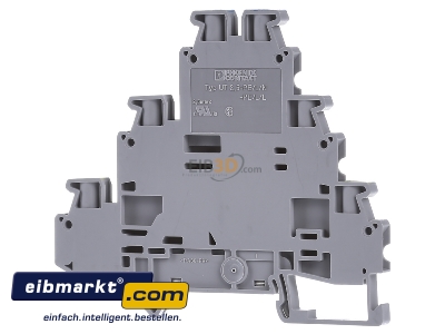 Back view Phoenix Contact UT 2,5-PE/L/N Feed-through terminal block 5,2mm 24A - 
